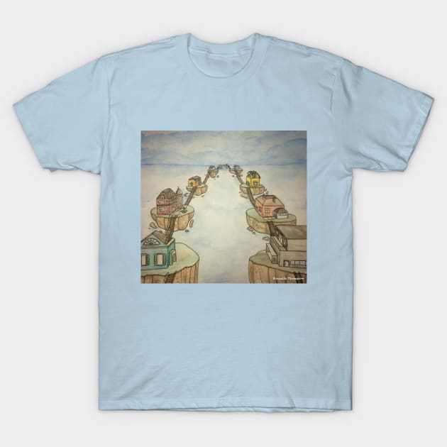 Hovering Homes T-Shirt by Rororocker
